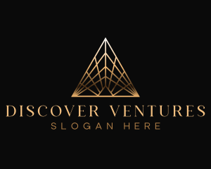 Geometric - Luxury Art Deco Pyramid logo design