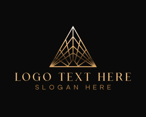 Luxury Art Deco Pyramid Logo