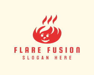 Flare - Happy Camp Fire logo design