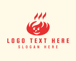 Roaster - Happy Camp Fire logo design