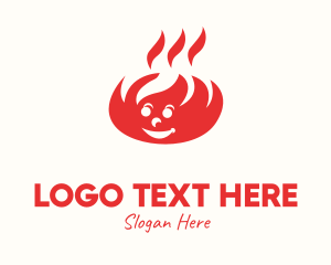 Red Fire Mascot Logo
