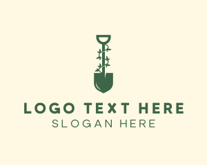 Shovel Plant Landscaping Logo