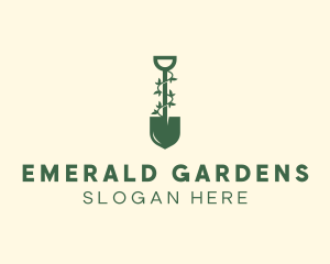 Shovel Plant Landscaping logo design