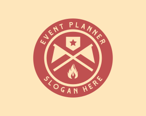 Fire - Outdoor Fire Flag logo design