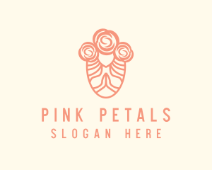 Feminine Rose Wellness logo design