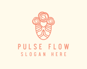 Feminine Rose Wellness logo design