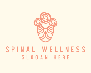 Feminine Rose Wellness logo design