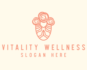Wellness - Feminine Rose Wellness logo design