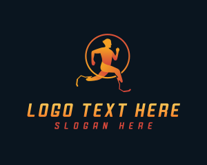 Prosthetic - Prosthetic Disability Runner logo design