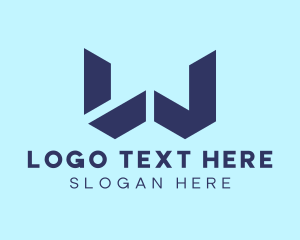 App Development - Tech Gaming Letter W logo design