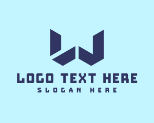 Web Hosting - Tech Gaming Letter W logo design