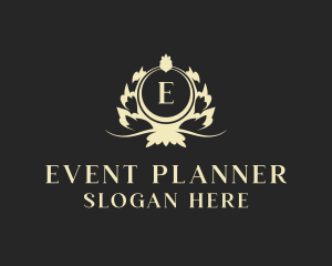 Floral Wreath Wedding Planner logo design