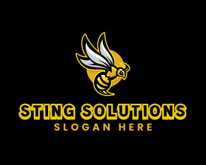 Sting - Sting Bee Gaming logo design