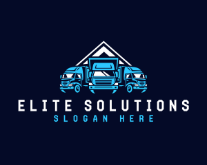 Logistics Truck Fleet Logo