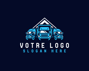 Logistics Truck Fleet Logo