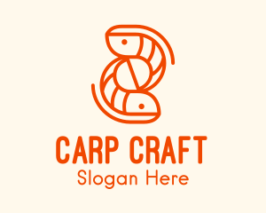 Carp - Fish Shrimp Carp logo design