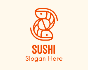 Fish Shrimp Carp logo design