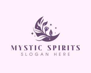 Flower Moon Spa logo design