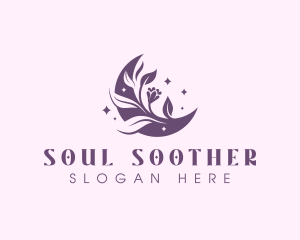 Healer - Flower Moon Spa logo design