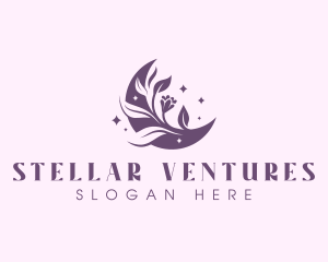 Flower Moon Spa logo design