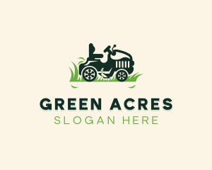 Mowing - Grass Mowing Lawn Mower logo design