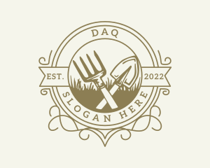 Dwarves - Garden Shovel Rake logo design
