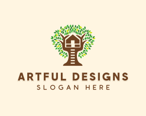 Forest Tree House logo design