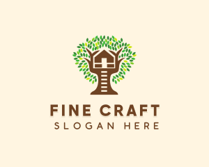 Forest Tree House logo design