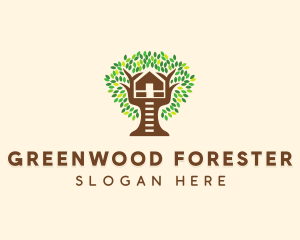 Forest Tree House logo design