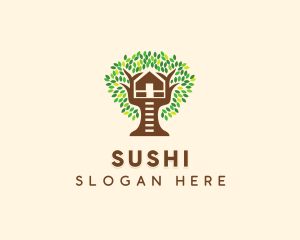 Forest Tree House logo design