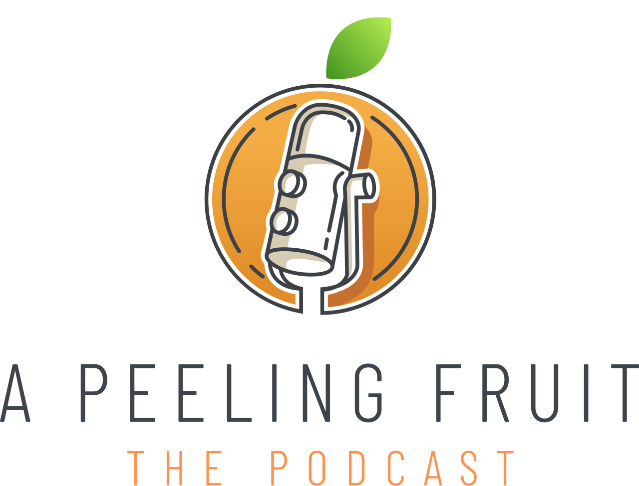 a peeling fruit's logo