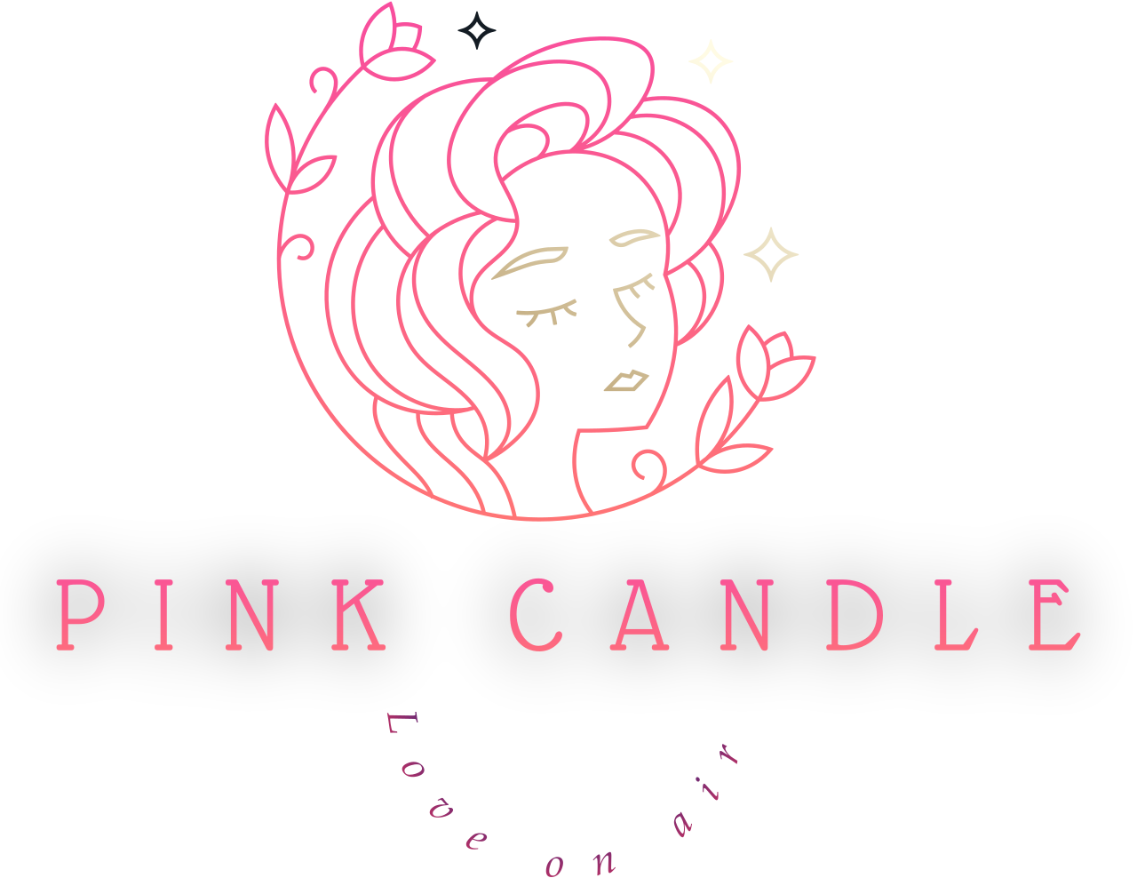 Pink candle 's logo
