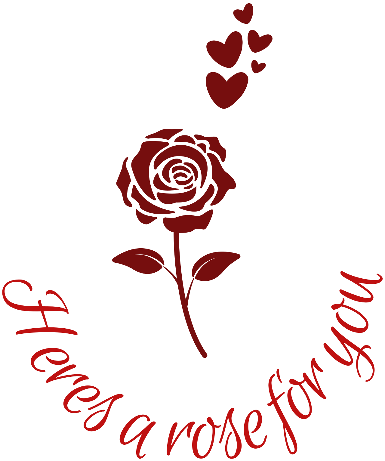 Heres a rose for you's logo