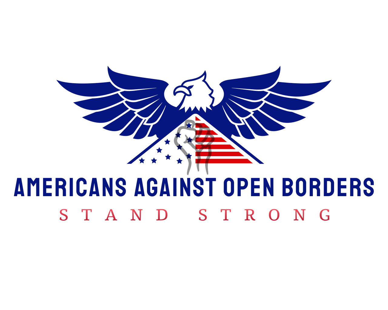 AMERICANS AGAINST OPEN BORDERS's logo