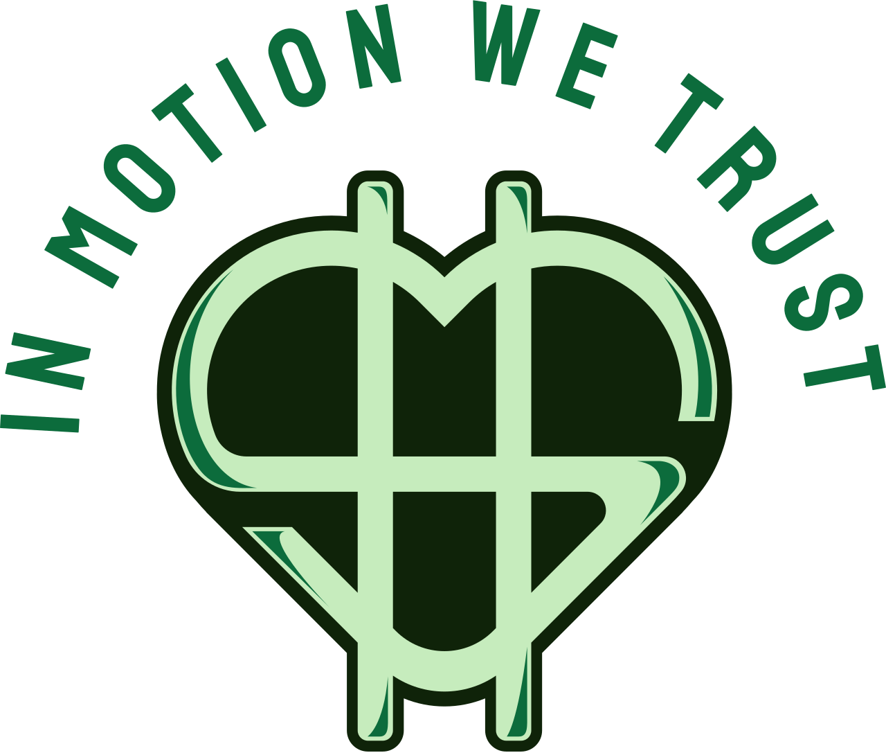 In motion we trust 's logo