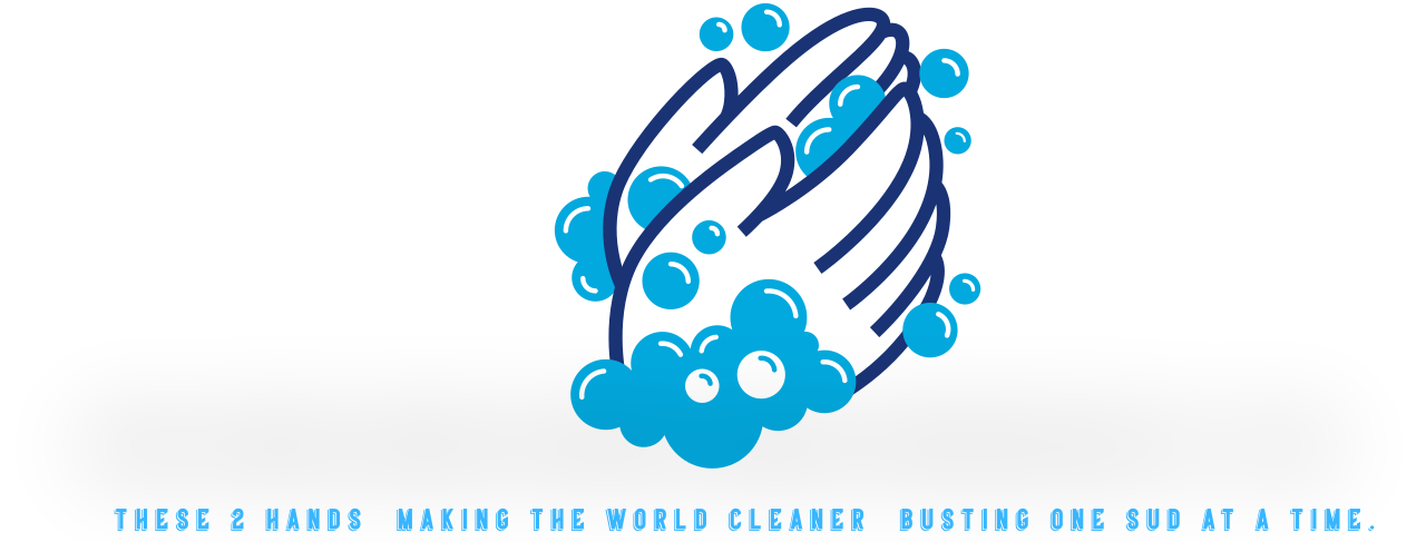  These 2 hands  making the world cleaner  busting one sud at a time.'s logo