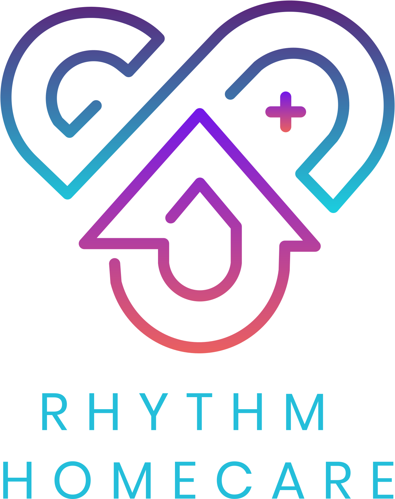 rhythm 
homeCare's logo