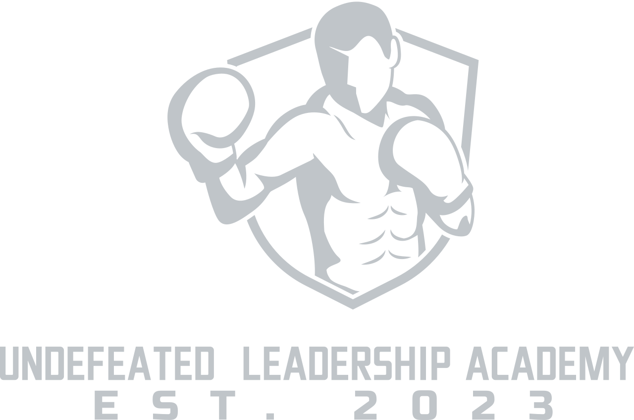 undefeated  leadership academy 's logo