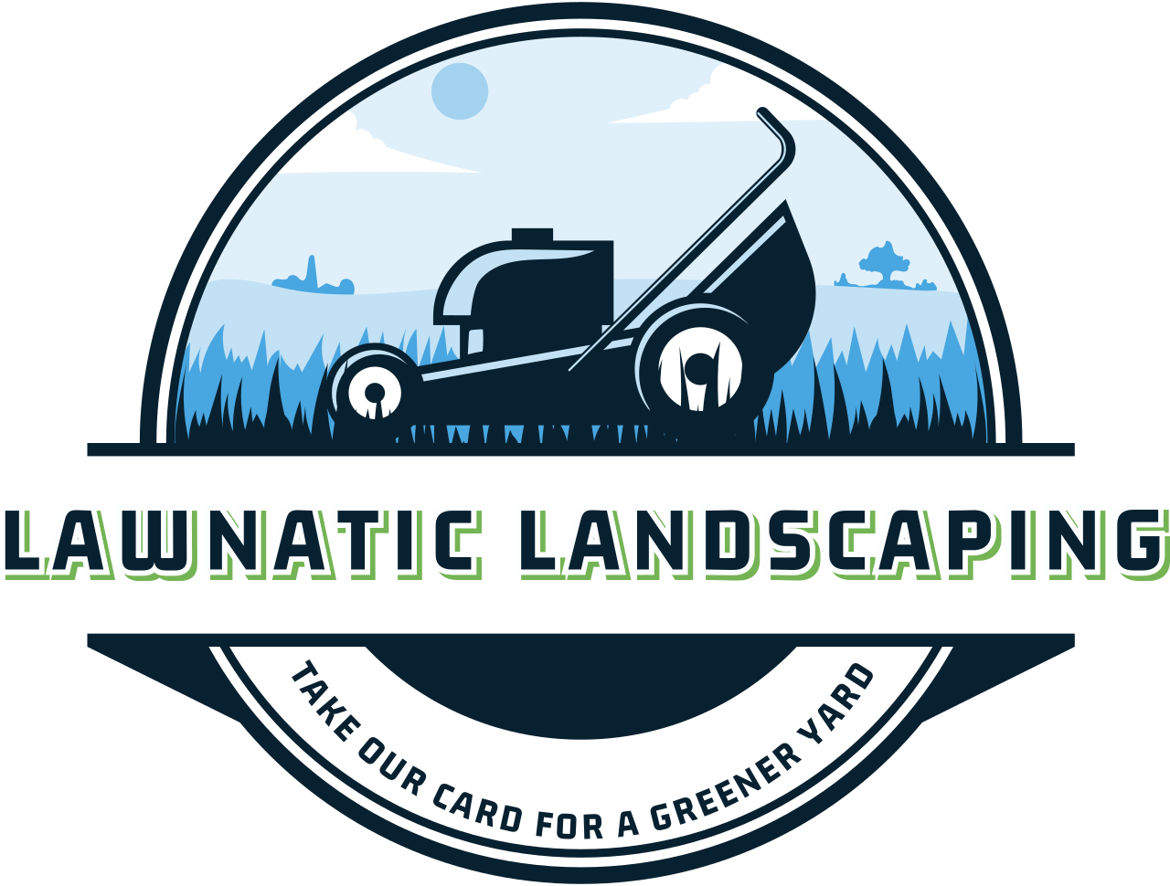Lawnatic Landscaping's logo