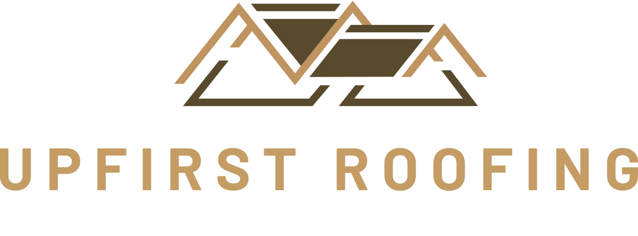 Upfirst roofing 's logo