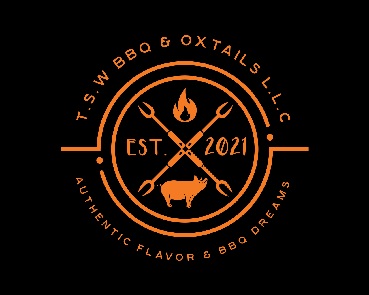 T.S.W B.B.Q & OXTAIL L.L.C.'s logo