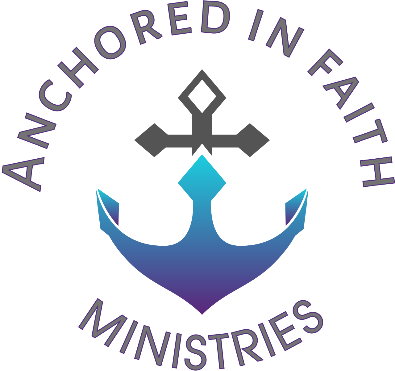 Anchored in faith's logo
