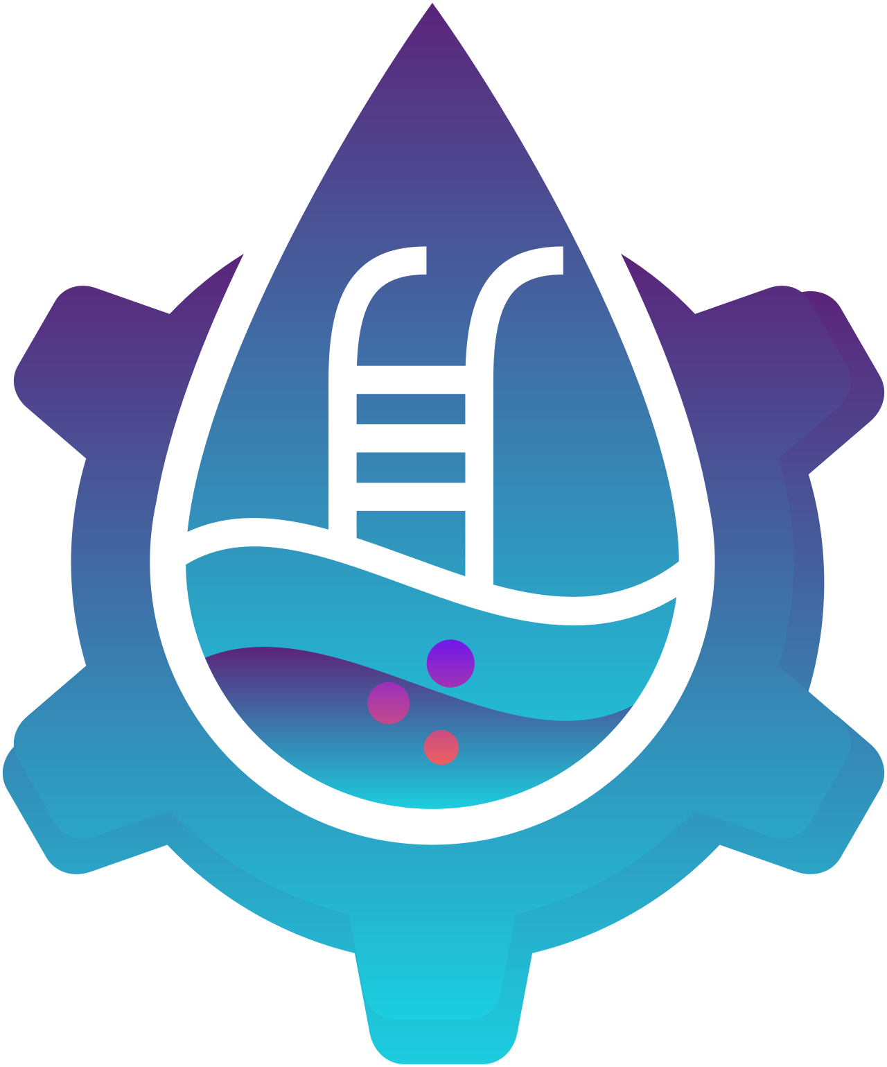 Leak detection specialists / pool diver 's logo