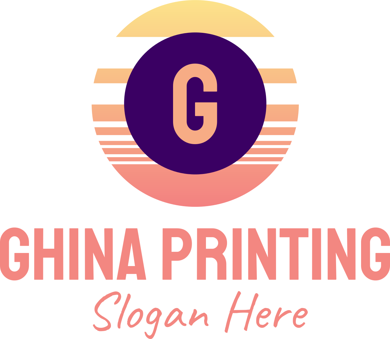 Ghina printing's logo