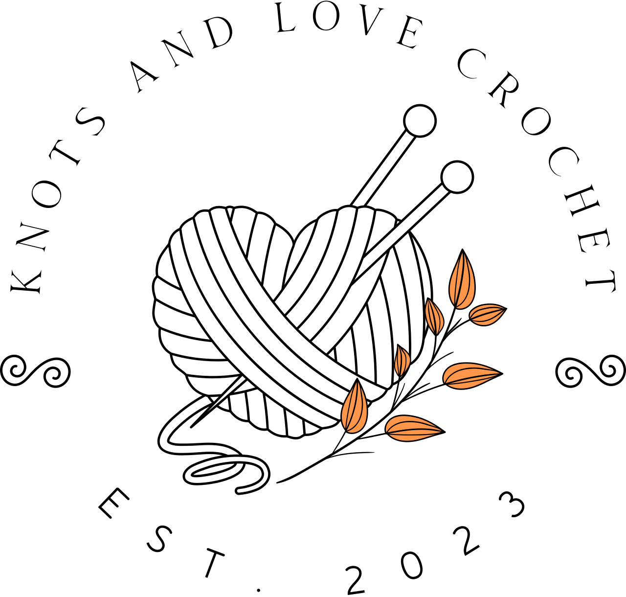KNOTS AND LOVE CROCHET's logo