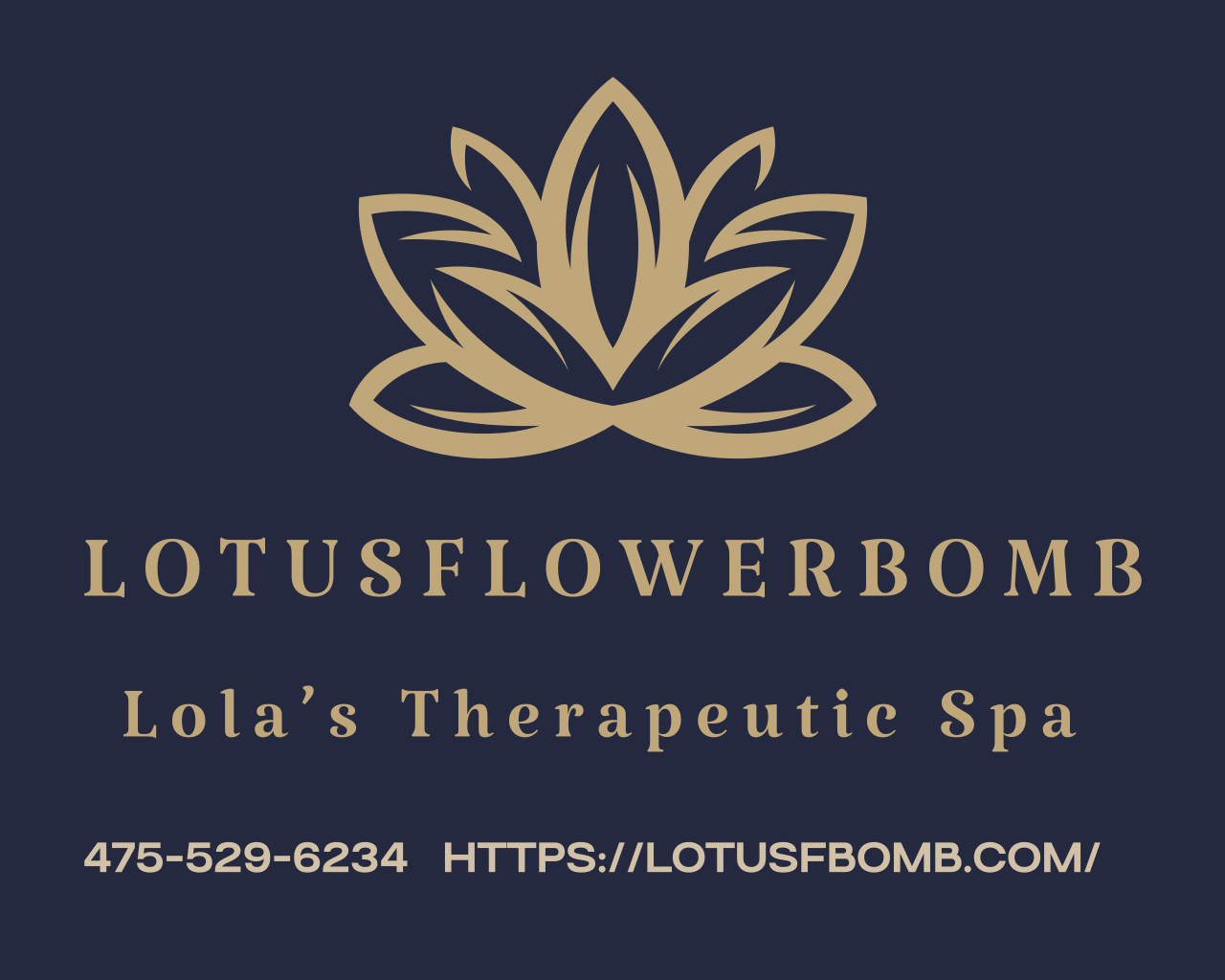 Lotus FlowerBomb  Lola’s Therapeutic Spa's logo
