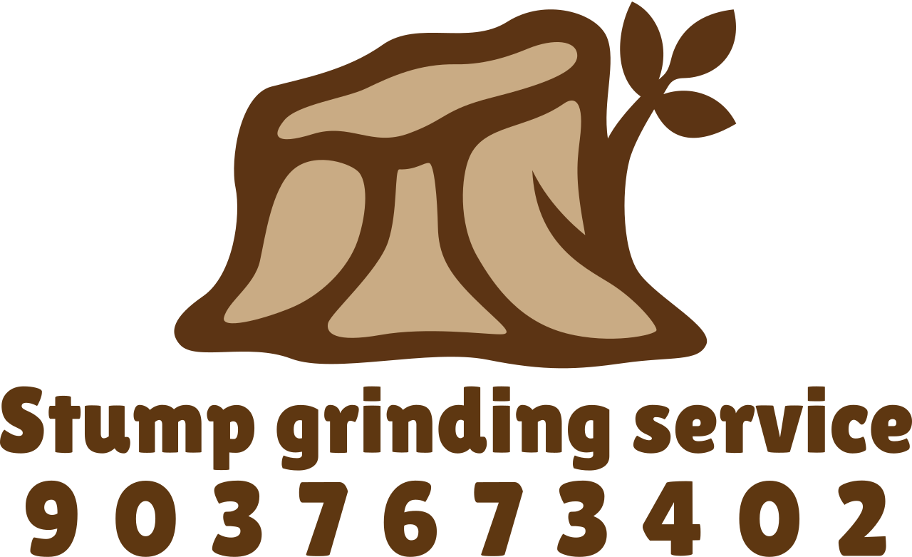 Stump grinding service's logo