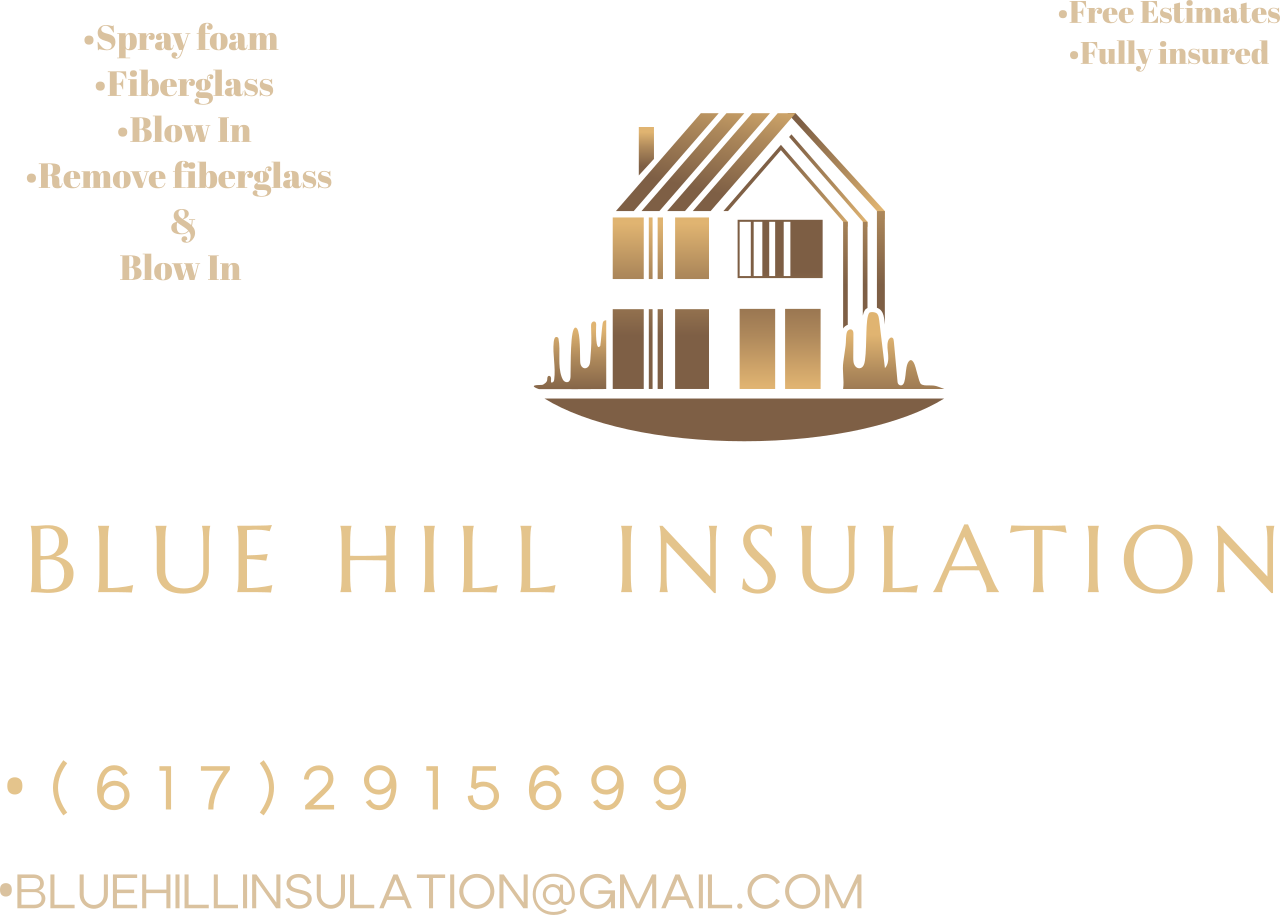 Blue hill insulation's logo