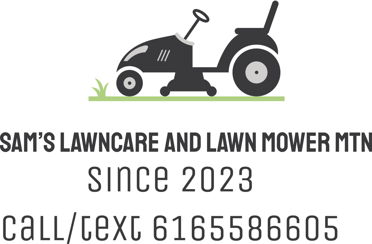 Sam’s lawncare and lawn mower mtn's logo