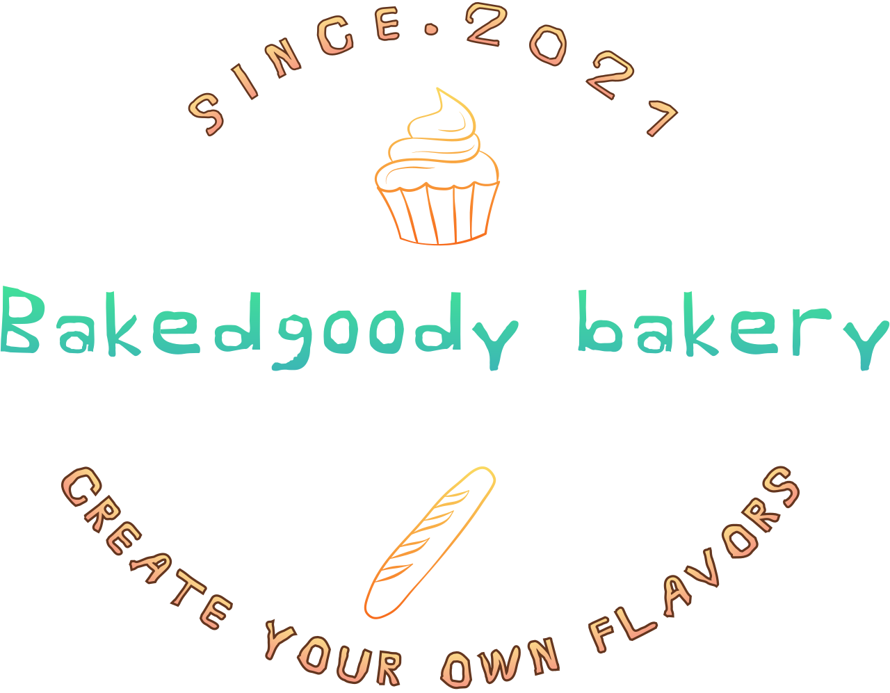 Bakedgoody bakery's logo